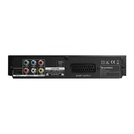 SUNSTECH Reproductor DVD DVPMH225 HD USB HDMI Negro